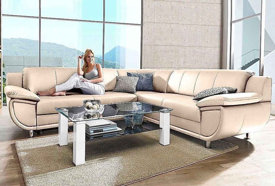 TRENDMANUFAKTUR Ecksofa Rondo wahlweise mit Schlaffunktion, günstig online kaufen