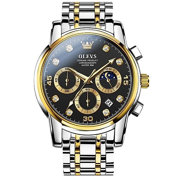 Tidy Quarzuhr Herrenuhr Bicolor Silber /Gold günstig online kaufen