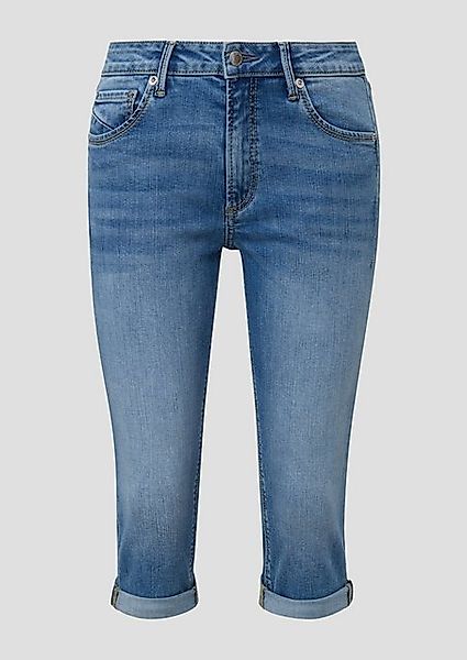 QS 3/4-Hose Capri-Jeans Catie / Slim Fit / Mid Rise / Slim Leg günstig online kaufen