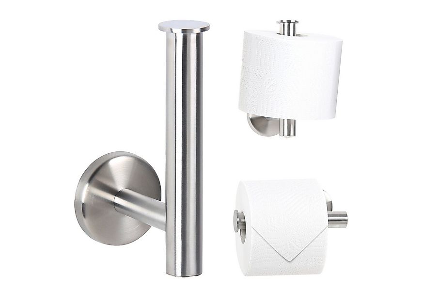 bremermann Toilettenpapierhalter Bad-Serie PIAZZA - 2in1, aus Edelstahl mat günstig online kaufen