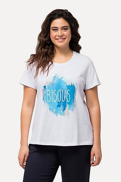 Ulla Popken T-Shirt T-Shirt Bisous Rundhals Classic Halbarm günstig online kaufen