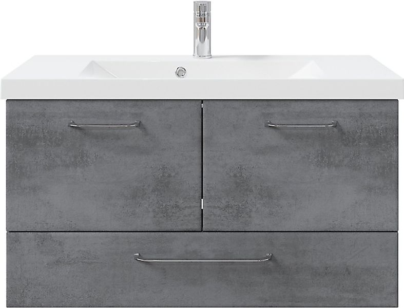 Saphir Badmöbel-Set »Quickset 945 Mineralmarmor-Waschtisch mit Unterschrank günstig online kaufen