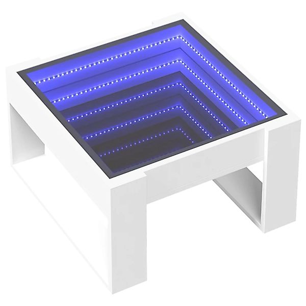 vidaXL Couchtisch mit Infinity-LED Weiß 50x53x30 cm 847623 günstig online kaufen