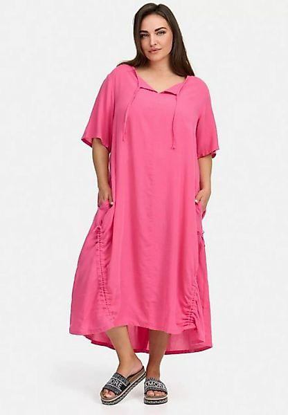 Kekoo A-Linien-Kleid Midi-Kleid aus luftig leichter Baumwoll-Viskose 'Suave günstig online kaufen