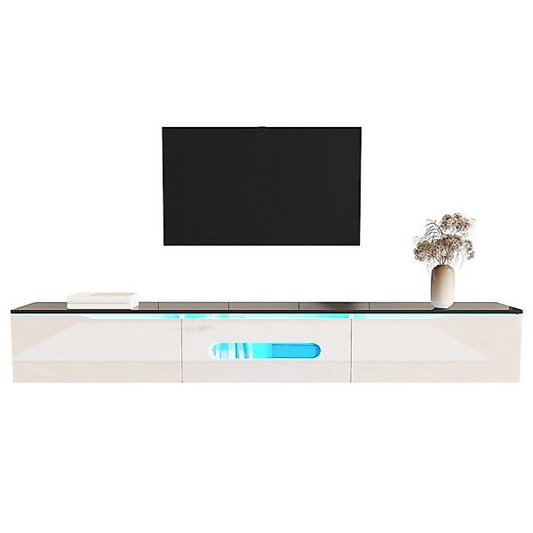 Refined Living TV-Schrank Fernsehschrank Hochglanz,Lowboard mit LED,Fernseh günstig online kaufen