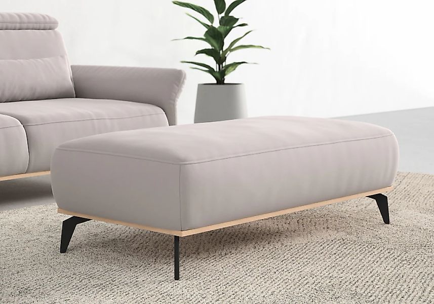 Home affaire Polsterhocker "Fjord" Mit einem Holzrahmen in Buche massiv eic günstig online kaufen