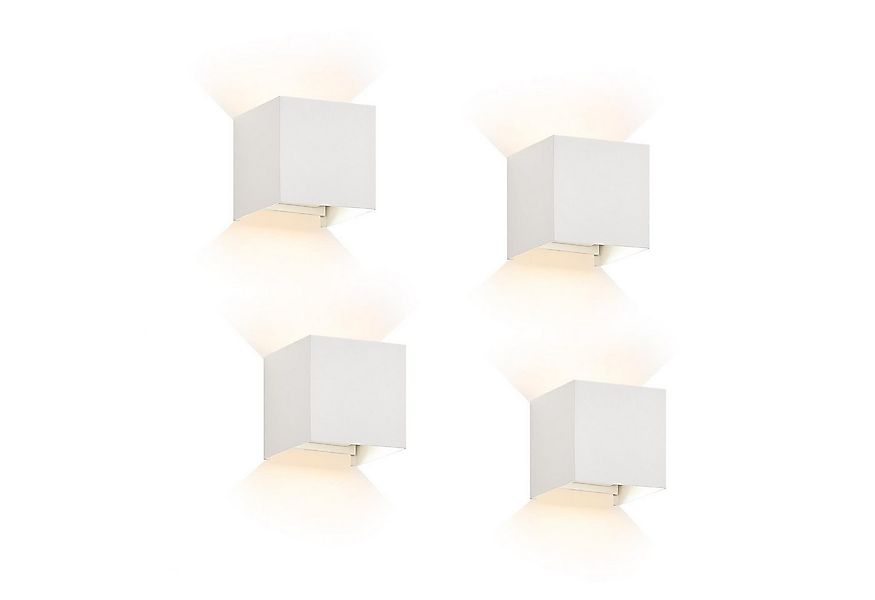 Nettlife LED Wandleuchte LED Wandleuchten Aussen Warmweiß Wandlampe, Außen, günstig online kaufen