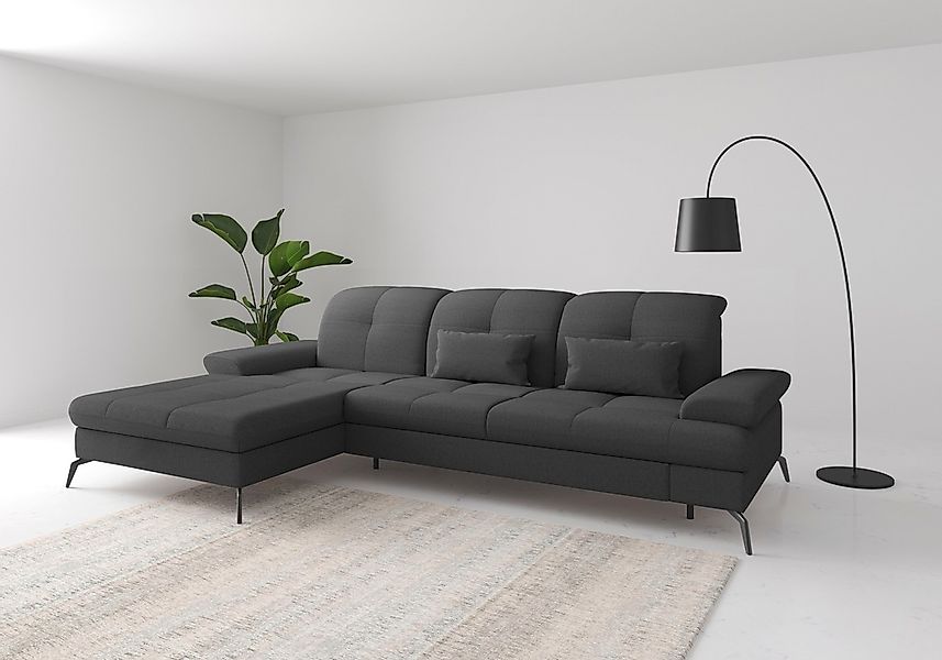 sit&more Ecksofa "Amica, L-Form, inkl. Sitztiefenverstellung & Armteilverst günstig online kaufen