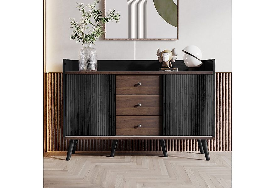 Merax Sideboard in Holzoptik für Wohnzimmer & Schlafzimmer, Kommode mit ges günstig online kaufen