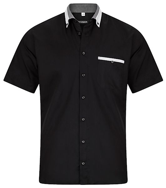 Huber Hemden Kurzarmhemd HU-0151 Button-down, Kontrast, günstig online kaufen