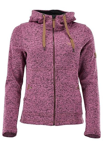 Tom Collins Strickfleecejacke Adisur Damen Kapuzenjacke mit Hirsch-Stickere günstig online kaufen