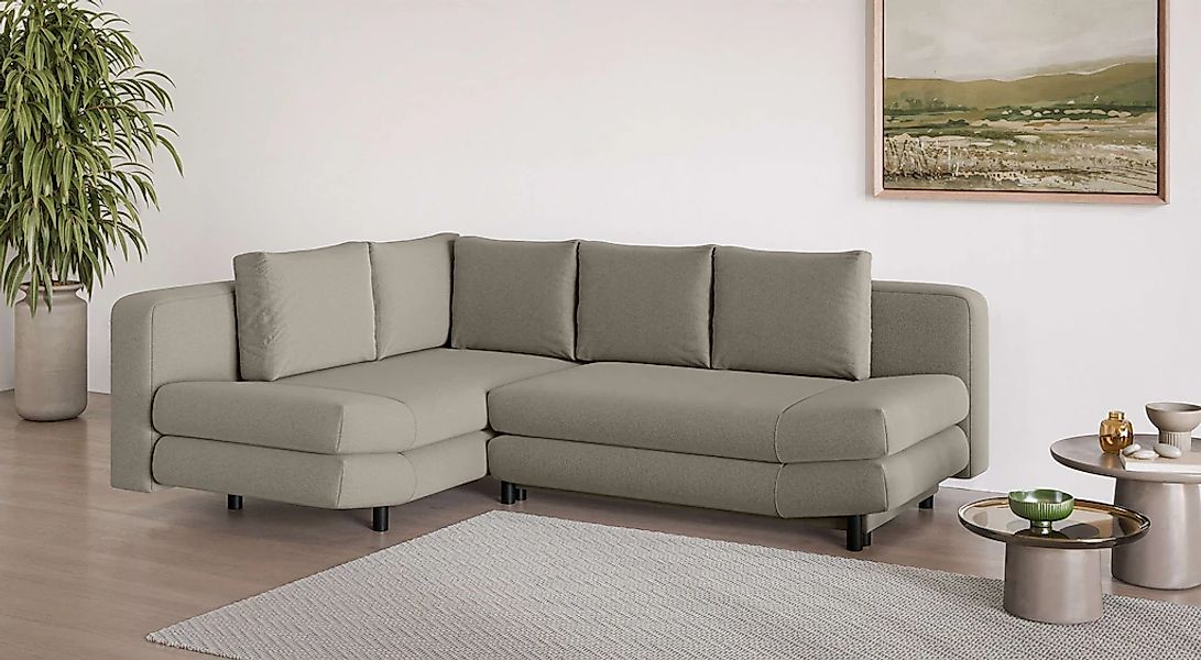 Home affaire Ecksofa "LENNARA Schlafsofa mit Bettkasten, Maße B/T/H: 234/17 günstig online kaufen