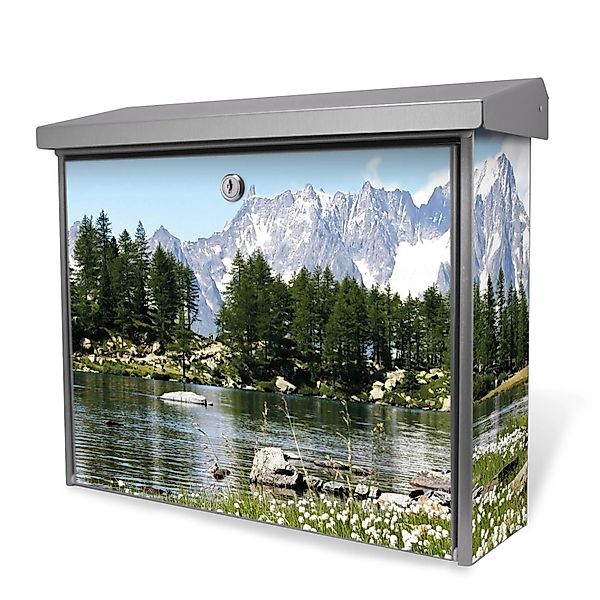 Banjado Briefkasten Edelstahl 38.5x31.5x12cm Ohne Zeitungsfach Inkl. Montag günstig online kaufen