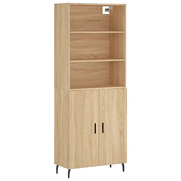 vidaXL Highboard Sonoma-Eiche 69,5x34x180 cm Holzwerkstoff 3189272 günstig online kaufen