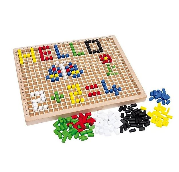 small foot company Lernspielzeug Kreatives Steckspiel aus Holz – 50 bunte S günstig online kaufen