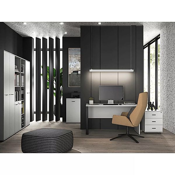 Büromöbel Set 7-teilig BIARRITZ-131 in grau günstig online kaufen