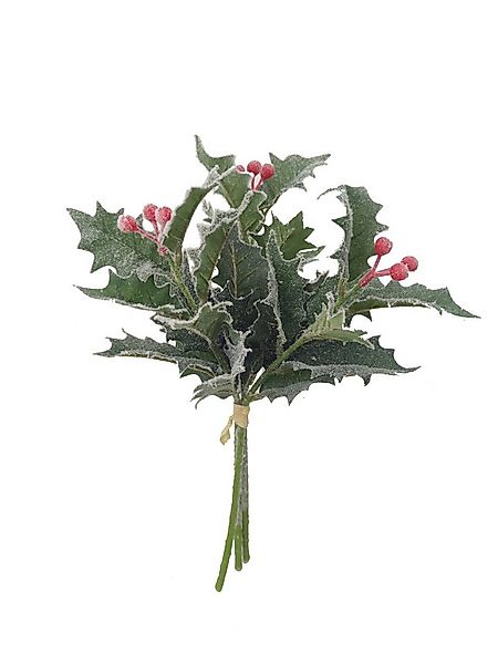 Kunstzweig Winter Lorbeerzweig Frostlook, 2474U, Höhe 33 cm günstig online kaufen