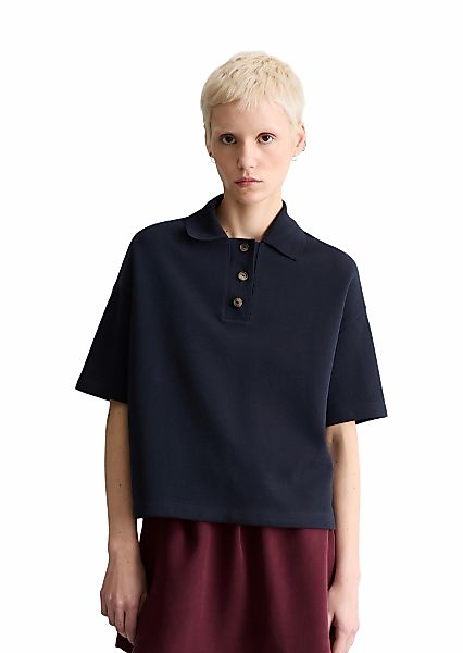 Marc OPolo DENIM Poloshirt "aus weichem Rib-Jersey" günstig online kaufen