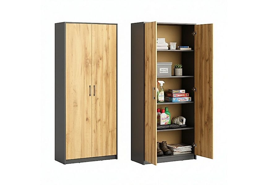 Home Collective Mehrzweckschrank Schrank Aktenschrank Hochschrank Mehrzweck günstig online kaufen