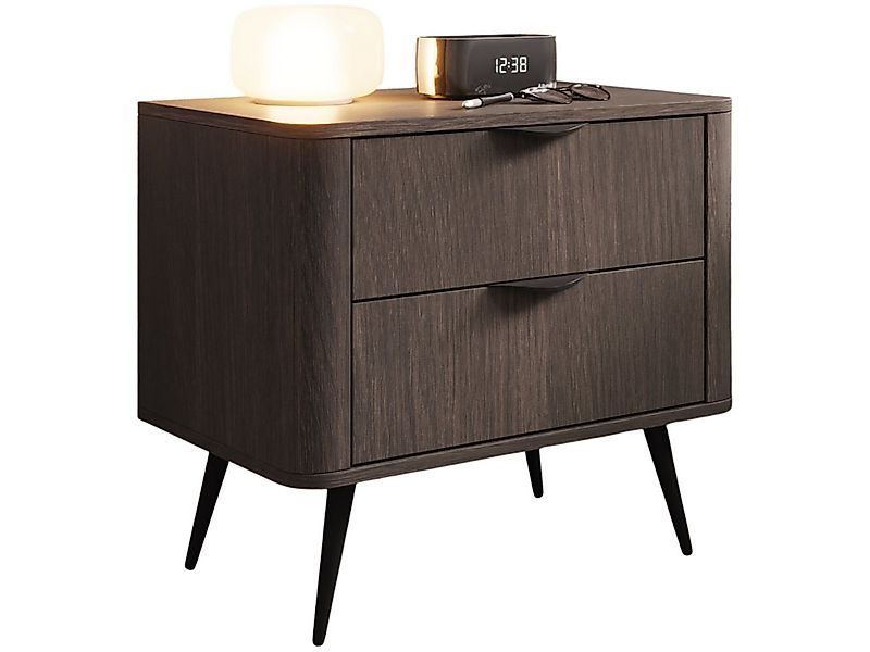 yourhouse24 Nachttisch Veris F Dunin Eiche/Schwarz 63,2x55,3x38 cm günstig online kaufen