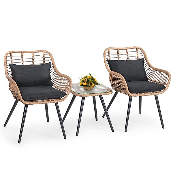JOIVI Balkonset Bistro-Set, Gartenmöbel-Set, Balkonmöbel-Set für günstig online kaufen