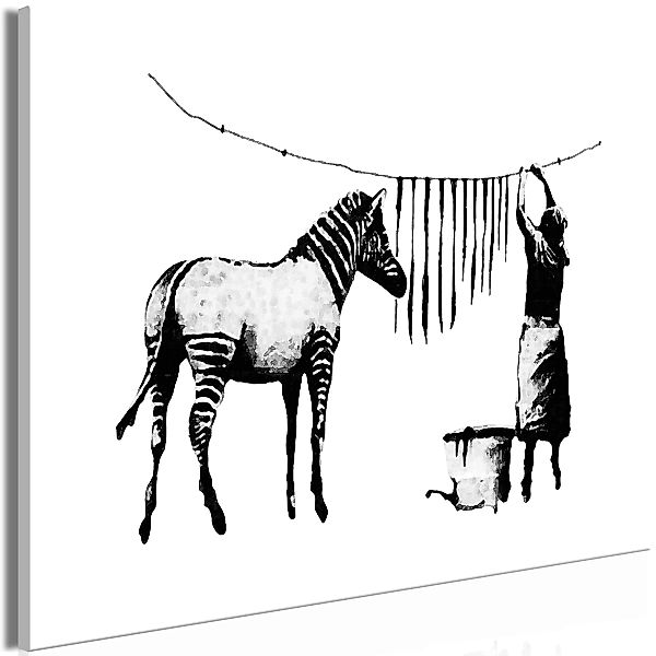 Wandbild - Banksy: Washing Zebra (1 Part) Wide günstig online kaufen