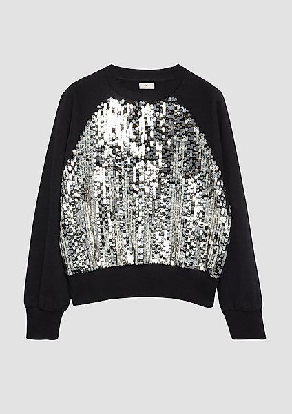 s.Oliver Sweatshirt Sweatshirt Sweatshirt mit Pailletten günstig online kaufen