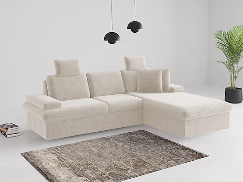 sit&more Ecksofa »Moreno«, mit Armteilverstellung,wahlweise mit Bettfunktio günstig online kaufen