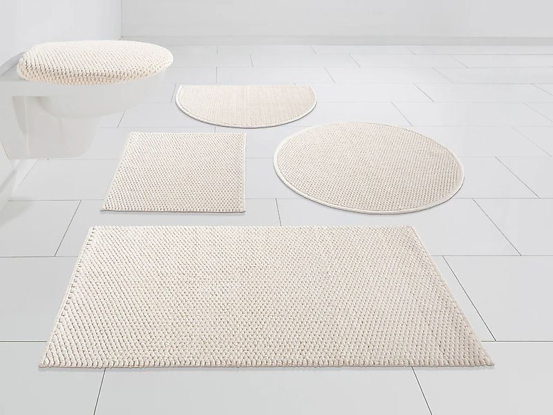 OTTO home Badematte "Dalia, Badvorleger, Badezimmer Teppich" Höhe 4 mm fußb günstig online kaufen