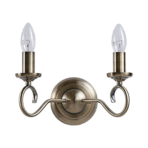 Lindby Wandleuchte Marnia, Metall, Bronze IP20, günstig online kaufen