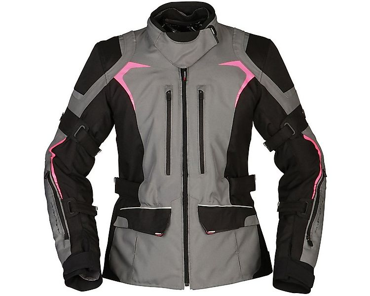 Modeka Motorradjacke Modeka Elaya Lady Textiljacke Damen grau / schwarz atm günstig online kaufen