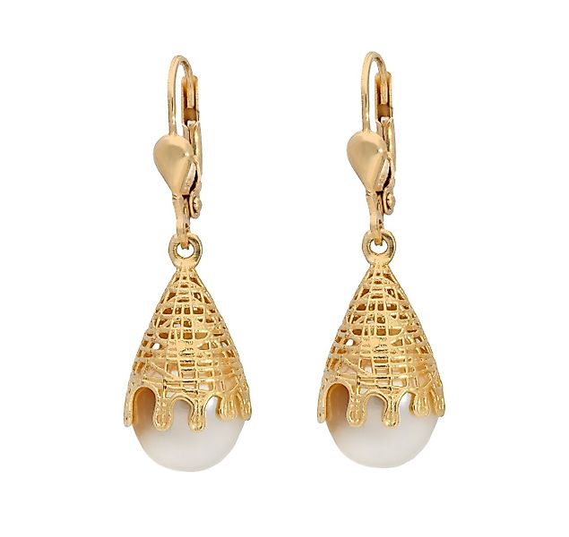 Vivance Paar Ohrhänger Ohrpendel mit Perlen, 2x Süßwasseperle günstig online kaufen