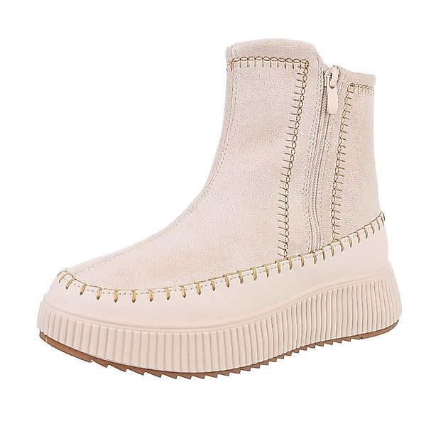 Ital-Design Damen Freizeit Plateaustiefelette (87214669) Flach günstig online kaufen