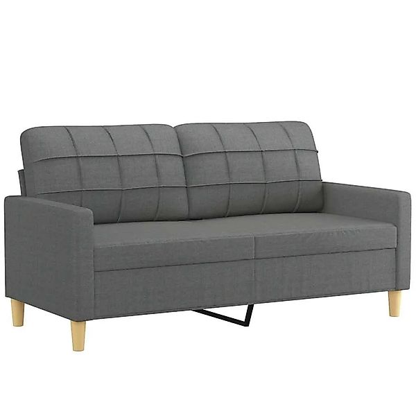vidaXL 2-Sitzer-Sofa Dunkelgrau 140 cm Stoff 359092 günstig online kaufen