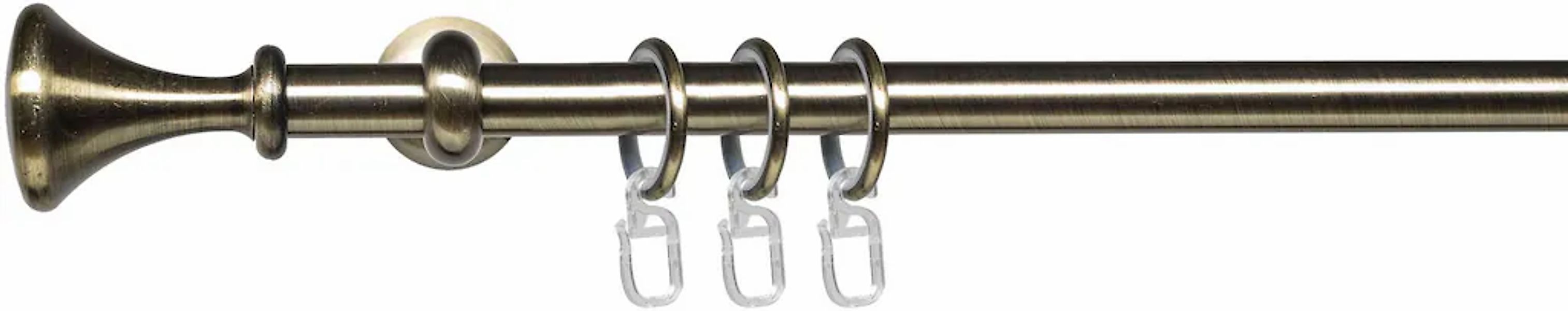 Liedeco Gardinenstange "Esp Kegel" Ø 16 mm 1 läufig-läufig Fixmaß 1-läufig günstig online kaufen