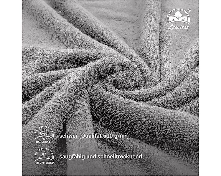 leevitex® Saunatuch leevitex® Saunatuch Frottee XXL, (2-St), 80 x 200 cm, e günstig online kaufen
