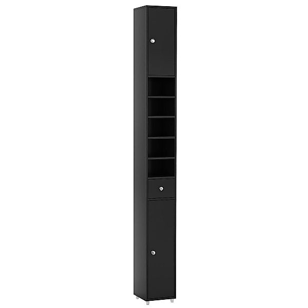 KOMFOTTEU Hochschrank Badezimmerschrank mit Schublade, Türen günstig online kaufen
