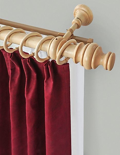 GARESA Gardinenstange »BAROCK«, 2 läufig-läufig, Wunschmaßlänge, rustikale günstig online kaufen