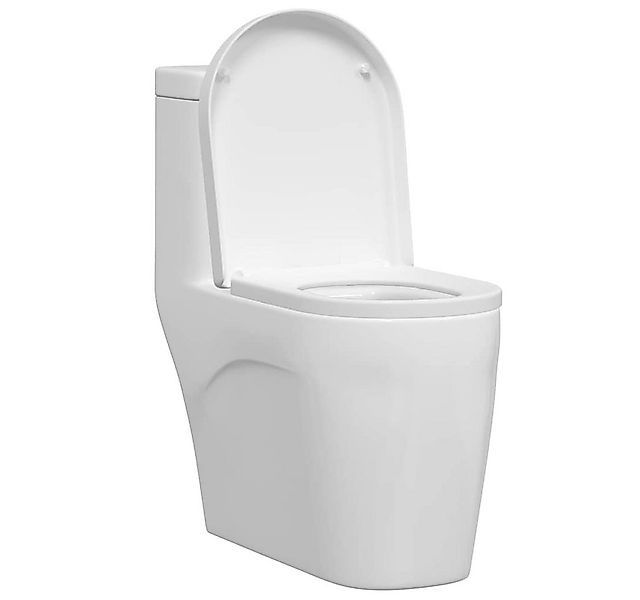 vidaXL WC-Sitz Toilettensitz Verstellbar Weiß 48 x 36,5 x 4,5 cm Polypropyl günstig online kaufen