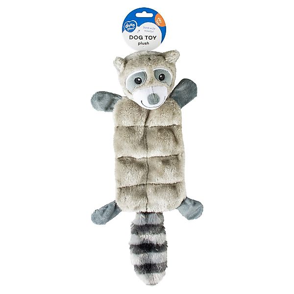 DUVO+ Tierkuscheltier Hundespielzeug Waschbär flach, quietschend günstig online kaufen