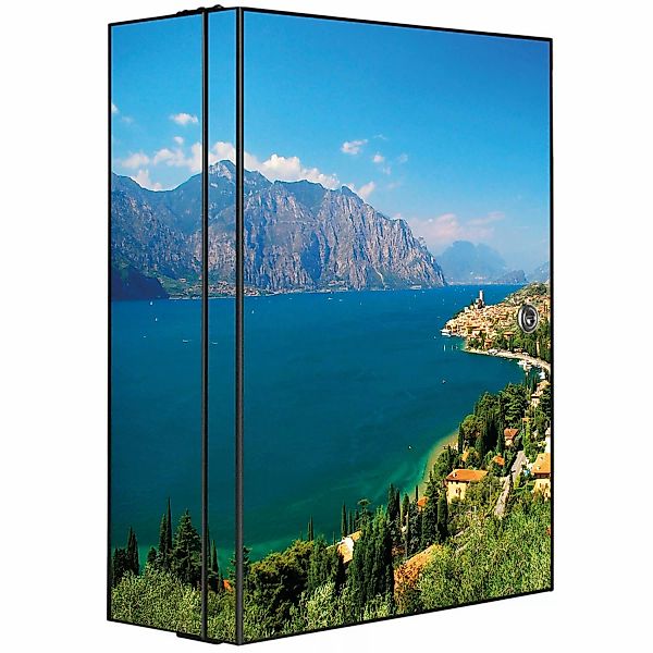 Banjado XXL Medizinschrank Abschliessbar 35x46x15cm Arzneischrank Anthrazit günstig online kaufen