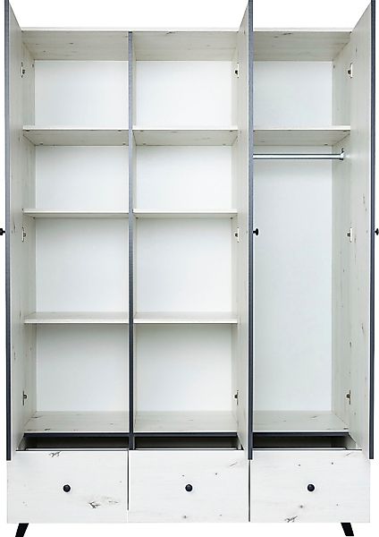 Drehtürenschrank Lavea  Lavea ¦ mehrfarbig ¦ Maße (cm): B: 130 H: 191 Baby günstig online kaufen