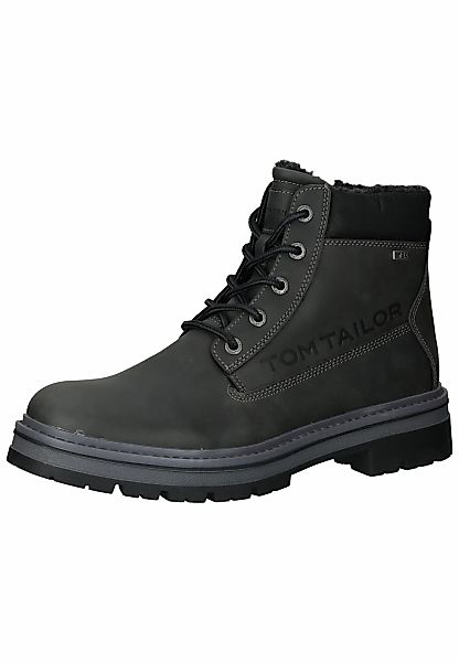 TOM TAILOR Schnürstiefel "Tom Tailor Stiefelette Lederimitat" günstig online kaufen