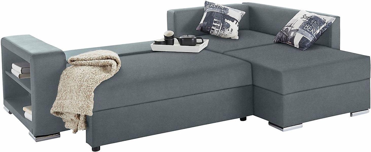 COLLECTION AB Ecksofa »John L-Form« mit Bettfunktion, Bettkasten und integr günstig online kaufen