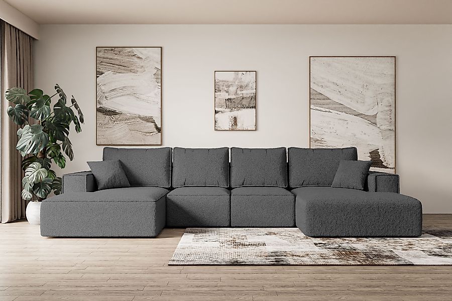ALTDECOR Wohnlandschaft SIERRA-U-S, Couch mit Schlaffunktion, günstig online kaufen
