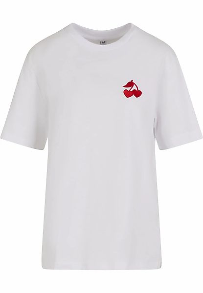 Miss Tee T-Shirt "Miss Tee Heart Cherries EMB Tee" 1 Stk. günstig online kaufen