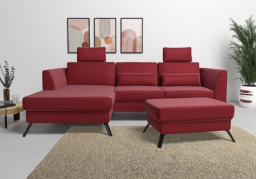 sit&more Ecksofa Olsen L-Form, inklusive Sitztiefenverstellung, wahlweise m günstig online kaufen