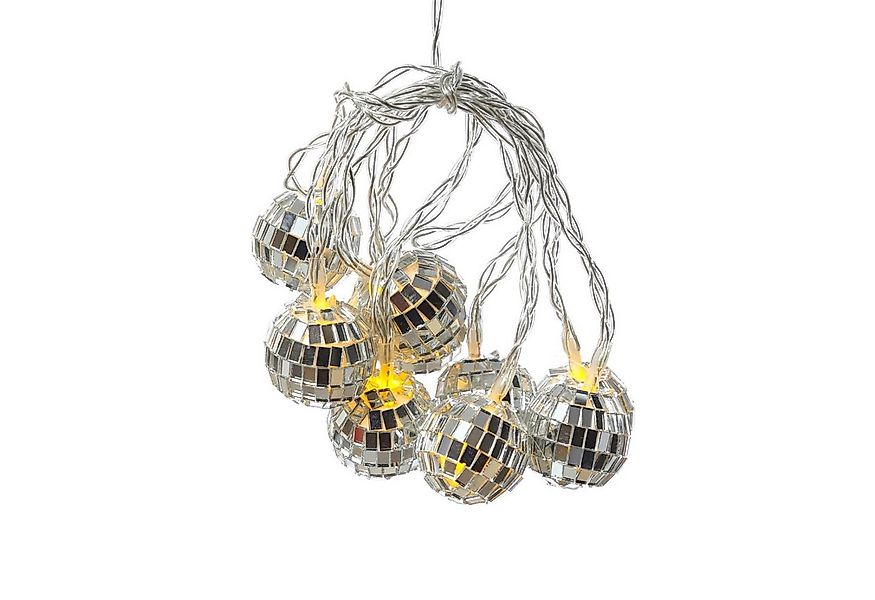 SATISFIRE LED-Lichterkette LED Discokugel 10 kleine Spiegelkugel Mini Disco günstig online kaufen