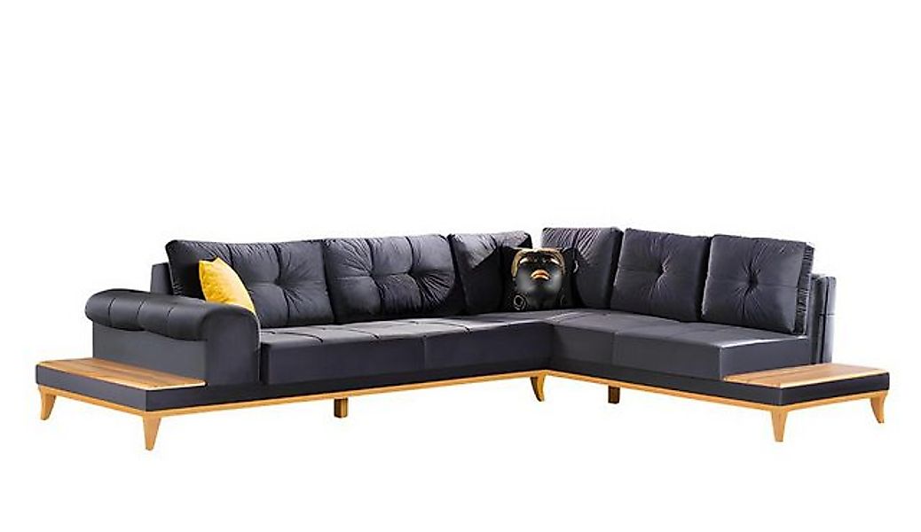 JVmoebel Ecksofa Ecksofa Sofa Polstergarnitur Couch Wohnlandschaft L-form D günstig online kaufen