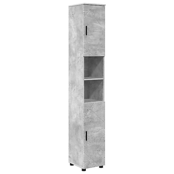 vidaXL Badezimmerschrank mit Speicher Beton Grau 30 x 35 x 192 cm 883337 günstig online kaufen